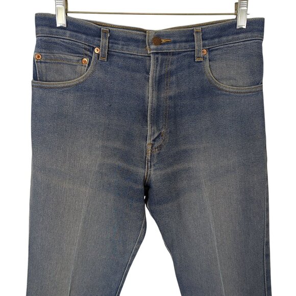 Vintage Y2K Levi’s 517 Boot Cut Jeans Men’s 34‎ x34 Blue Faded Denim - Picture 3 of 16